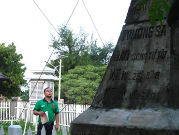Trạm khí tượng hải văn Song Tử Tây thời điểm không có bão. (Ảnh: nchmf.gov.vn)
