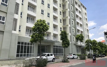 Khu nhà phục vụ tái định cư tại quận Long Biên. 