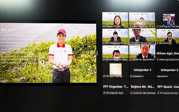 Các đại biểu tham gia Diễn đàn theo hình thức trực tuyến.