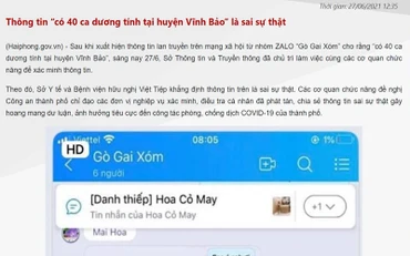 (Ảnh chụp màn hình website https://haiphong.gov.vn/ )