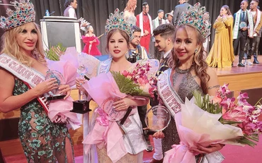 Nguyễn Như Quỳnh đăng quang Hoa hậu Quý bà Liên hợp quốc 2022 tại Ấn Độ. (Ảnh: Nhân vật cung cấp)
