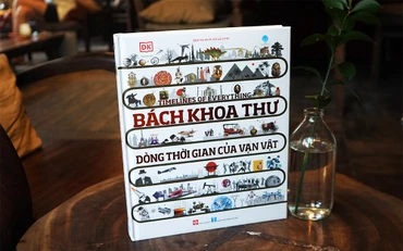 Cuốn "Bách khoa thư về dòng thời gian của vạn vật". (Ảnh: Đinh Tị Books)