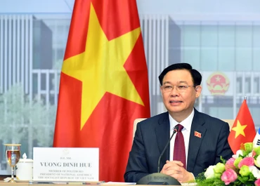Chủ tịch Quốc hội Vương Đình Huệ. (Ảnh: DUY LINH)