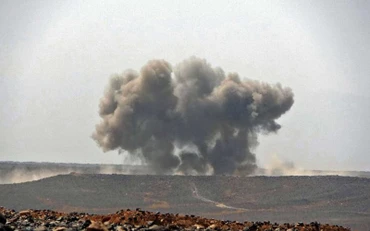 Giao tranh giữa liên quân Arab và lực lượng Houthi ở Marib. (Ảnh: The Arab Weekly)