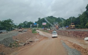 Một số hạng mục đường Bắc Sơn kéo dài đến nay chưa thi công xong.