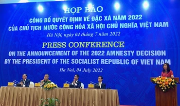 Họp báo công bố Quyết định về đặc xá năm 2022 của Chủ tịch nước.