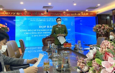 Bộ Công an sẽ cấp tài khoản định danh điện tử cho công dân từ ngày 25/2.