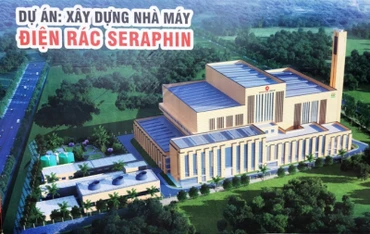Phối cảnh nhà máy điện rác Seraphin sau khi hoàn thành. (Ảnh: BTC)