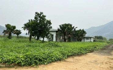 Một hạng mục nhà điều hành đang bị bỏ hoang trên diện tích hơn 17ha đất “vàng” lãng phí.