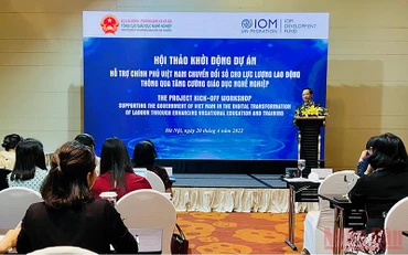 Hội thảo khởi động dự án “Hỗ trợ Chính phủ Việt Nam chuyển đổi số cho lực lượng lao động thông qua tăng cường giáo dục nghề nghiệp”.