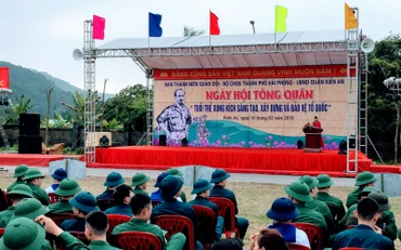 Lễ giao nhận quân. (Ảnh minh họa)