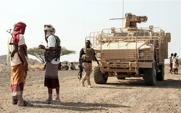 Các lực lượng Yemen trong chiến dịch truy quét phiến quân Houthi tại tỉnh Taiz. (Ảnh: AFP/TTXVN)