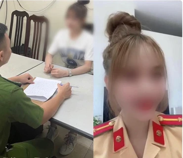 T.D.H làm việc tại cơ quan công an. 
