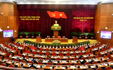 Toàn cảnh khai mạc Hội nghị lần thứ 14 Ban Chấp hành T.Ư Đảng khóa XII.