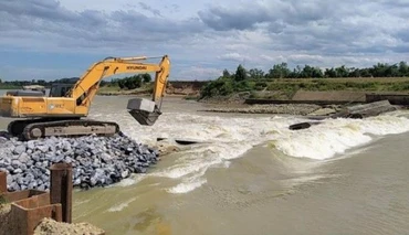 Đơn vị thi công đang khắc phục sự cố.