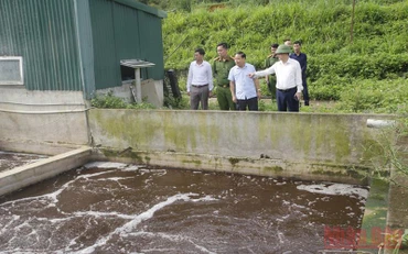 Đoàn kiểm tra của Sơn La kiểm tra tại Công ty trách nhiệm hữu hạn sản xuất và thương mại Cát Quế.