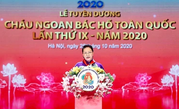 Chủ tịch Quốc hội Nguyễn Thị Kim Ngân phát biểu ý kiến tại buổi lễ.