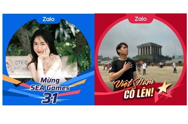 1,5 triệu trái tim hướng về SEA Games 31, cổ vũ tinh thần đoàn thể thao Việt Nam trên Zalo. Ảnh: Chụp màn hình