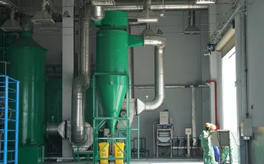 Trạm trung chuyển rác thải được đầu tư hiện đại.