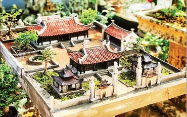 Một tác phẩm đình làng do Trương Văn Bộ thi công.
