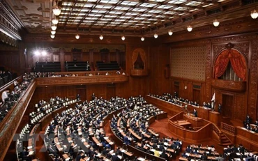 Toàn cảnh một phiên họp của Hạ viện ở Tokyo, ngày 8/10/2021. (Ảnh: AFP/TTXVN)