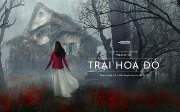 Poster phim "Trại Hoa Đỏ". (Ảnh: K+)