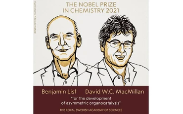 Chân dung 2 nhà khoa học đạt giải Nobel Hóa học năm 2021. (Nguồn: nobelprize)