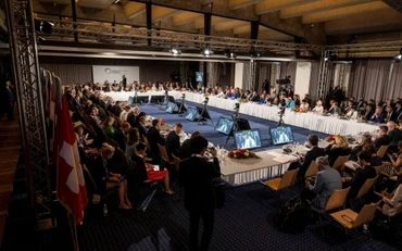 Quang cảnh Hội nghị về tái thiết Ukraine tại Lugano, Thụy Sĩ, ngày 5/7/2022. (Ảnh: REUTERS)