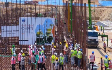 Khởi công xây dựng nhà máy điện hạt nhân tại Ấn Độ, một dự án hợp tác với Nga. Ảnh The Financial Express
