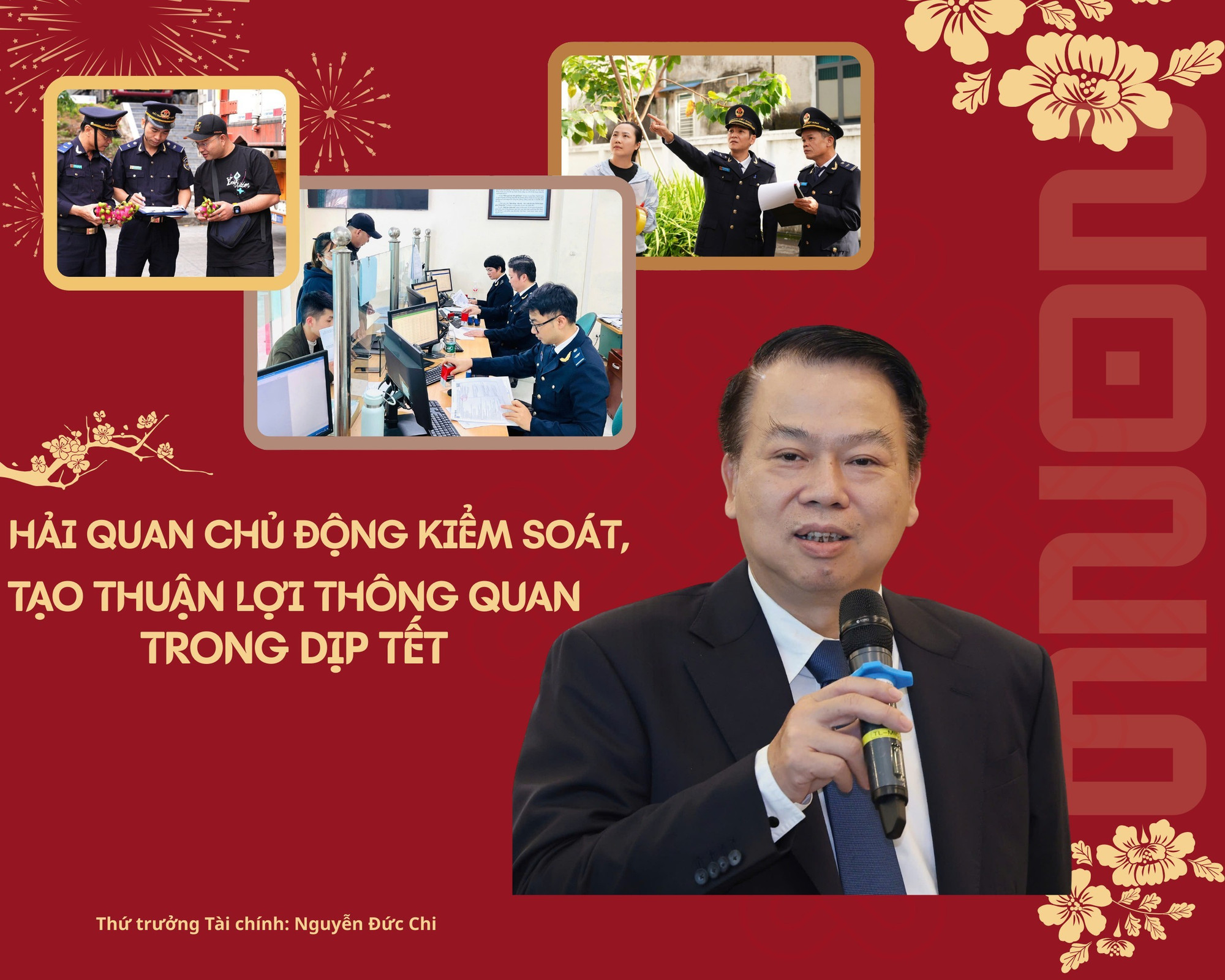 Hải quan chủ động kiểm soát, tạo thuận lợi thông quan trong dịp Tết.