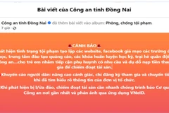 Trang thông tin chính thức trên Facebook của Công an tỉnh Đồng Nai đã phát đi thông tin cảnh báo liên quan đến thủ đoạn mạo danh trại hè hướng nghiệp để lừa đảo, chiếm đoạt tiền của phụ huynh. (Ảnh chụp màn hình)