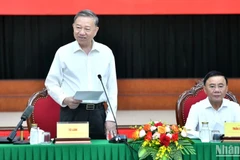 Tổng Bí thư Tô Lâm phát biểu chỉ đạo tại buổi làm việc với Ban Tổ chức Trung ương. (Ảnh: ĐĂNG KHOA)
