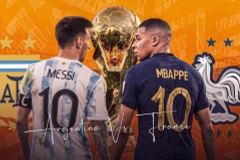 Argentina và Pháp đều từng 2 lần vô địch World Cup với 2 ngôi sao đại diện trong biểu tượng đội bóng. (Ảnh: KhelNow)