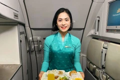 Cam Xã Đoài được phục vụ tại hạng phổ thông, thương gia trên tất cả các đường bay nội địa và quốc tế có phục vụ ăn trên khay và có món tráng miệng là trái cây.