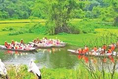 Khu du lịch sinh thái Thung Nham, Ninh Bình luôn sáng tạo các chương trình trải nghiệm cho du khách.