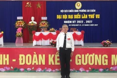 Ông Nguyễn Đình Phùng tại Đại hội đại biểu Hội Cựu Chiến binh nhiệm kỳ 2022-2027.