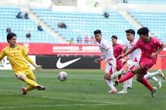 Đội tuyển U22 Việt Nam cầm hòa U22 Hàn Quốc với tỷ số 1-1.