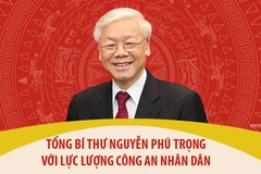 [Ảnh] Tổng Bí thư Nguyễn Phú Trọng với lực lượng Công an nhân dân