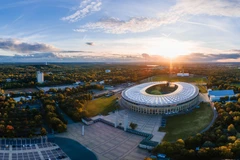 Toàn cảnh Olympiastadion từ trên cao. (Ảnh: UEFA)
