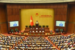 Toàn cảnh phiên khai mạc Kỳ họp bất thường lần thứ 9, Quốc hội khóa XV. Ảnh: DUY LINH