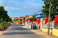 Một khu dân cư nông thôn mới kiểu mẫu ở huyện Giao Thủy. (Nam Định).