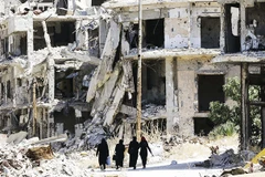 Syria cần hàng trăm tỷ USD để phục vụ công cuộc tái thiết. Ảnh: AFP