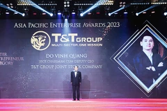 Ông Đỗ Vinh Quang, Phó Chủ tịch HĐQT Tập đoàn T&T Group được APEA 2023 vinh danh Doanh nhân xuất sắc châu Á 2023.