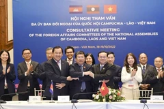 Các cơ chế hợp tác giữa Quốc hội ba nước được duy trì hiệu quả. (Ảnh TTXVN)