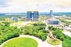 Trung tâm Đổi mới sáng tạo Việt Nam-Singapore sẽ giúp tỉnh Bình Dương và các địa phương tiếp tục phát triển xanh và bền vững. Trong ảnh: Một góc Thành phố mới Bình Dương.