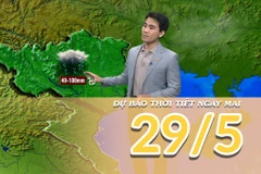 [Video] Dự báo thời tiết đêm nay và ngày mai 29/5/2025: Mưa lớn diện rộng 