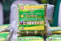 Bánh chưng xanh Hải Yến, Sóc Sơn, Hà Nội, sản phẩm OCOP 4 sao. (Ảnh: NHẬT QUANG)