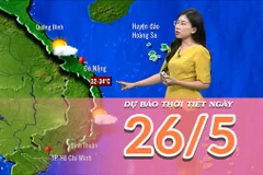 [Video] Dự báo thời tiết ngày 26/5/2025: Mưa có xu hướng giảm 