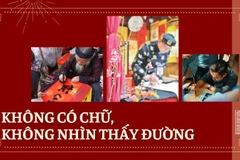 Không có chữ, không nhìn thấy đường