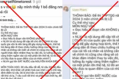 Thông tin "lộ đề" lan tràn trên mạng (Ảnh: Bộ Giáo dục và Đào tạo)